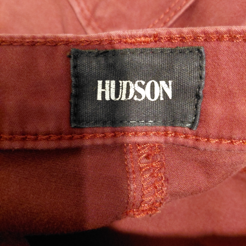 Hudson Nico 29 Midrise Super Skinny Brushed Merlot Hudson Jeans Super Soft - Picture 7 of 12